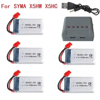 3.7 v 1800mAh Bateri e ringarkueshme për KY601S SYMA X5 X5S X5C X5SC X5SH X5SW 903052 3.7 v Lipo për baterinë dhe ngarkuesin