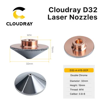Cloudray Raytools Dia.32mm H15 Kalibrit 0.8-6.0 Vetme/të Dyfishtë Shtresa Saldim me Lazer Nozzles për Fibra Laser Cutting Makinë CNC