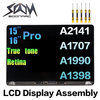 Krejt të Ri LCD Ekran për Macbook Pro A2141 A1707 A1990 A1398 15 16 inç të Plotë të Kuvendit Zëvendësimin e Vërtetë Ton Retinë