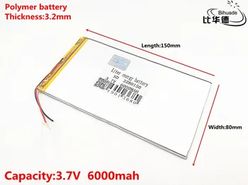 Mirë Qulity 3280150 3.7 V 6000mAH Vërtetë 5900mAh Li-ion bateri për V88 V971 M9