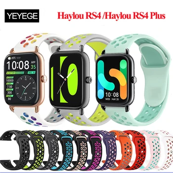 Për Haylou RS4 Plus Rrip Silikoni Wristband Sport Byzylyk Zëvendësimin Watchband Për Haylou RS4/haylou GST Correa Byzylyk