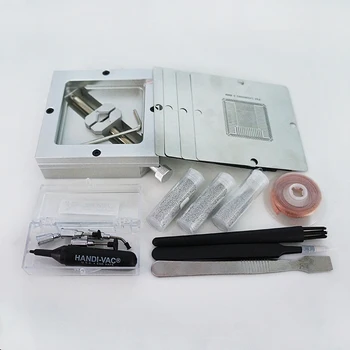 Reballing Stacioni 90mm PS4 BGA Shabllon Kit BGA Bashkim Riparimin e Mjeteve 10pcs Në Paketë